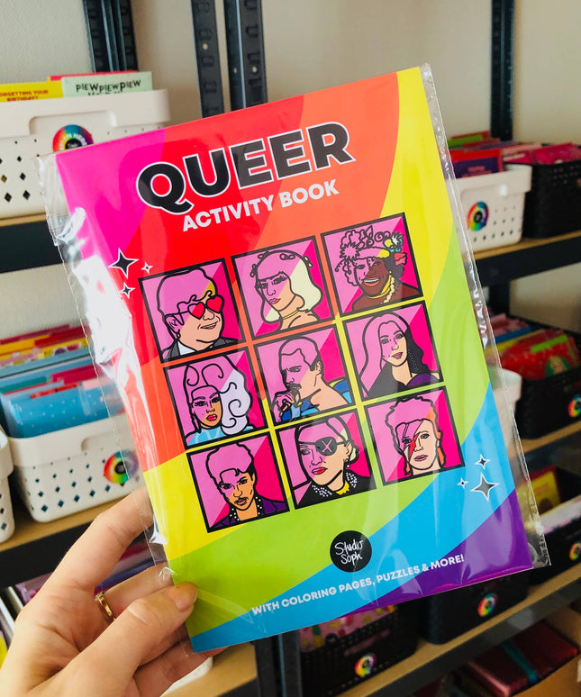 Queer LGBTQ+ Activity Coloring Book
