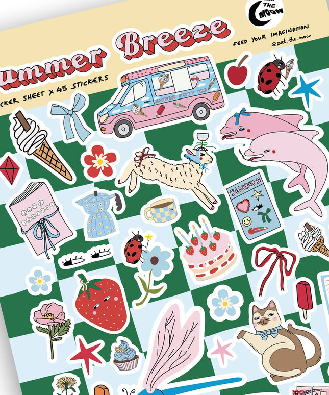 Klistremerkeark | Summer Breeze | A5