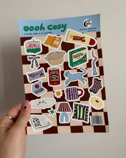 Klistremerkeark | Oooh Cosy | A5