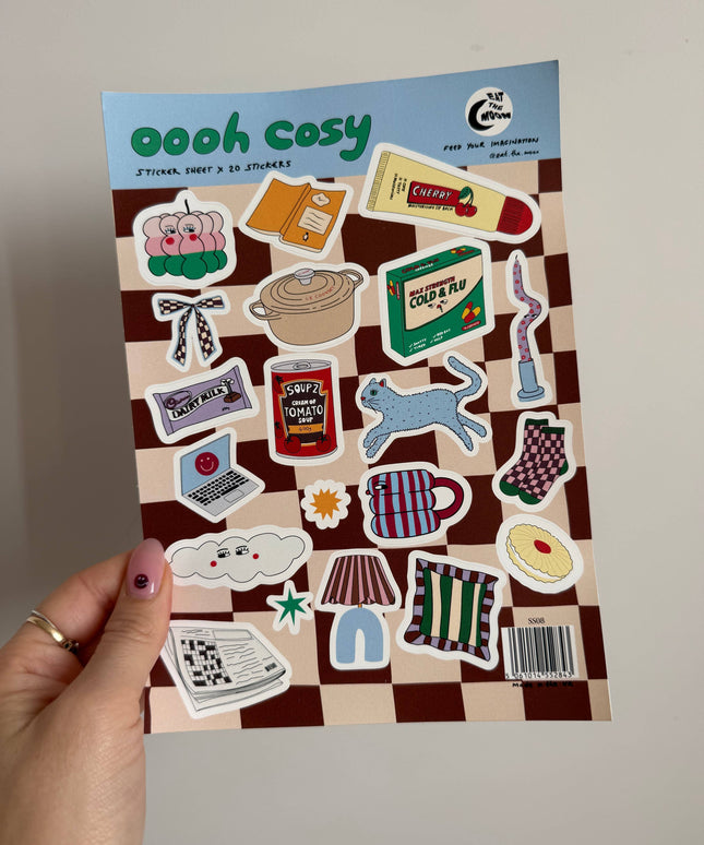 Klistremerkeark | Oooh Cosy | A5