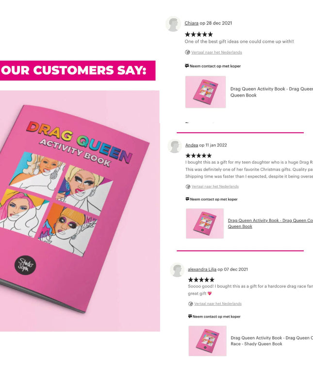 Drag Queen Activity Book