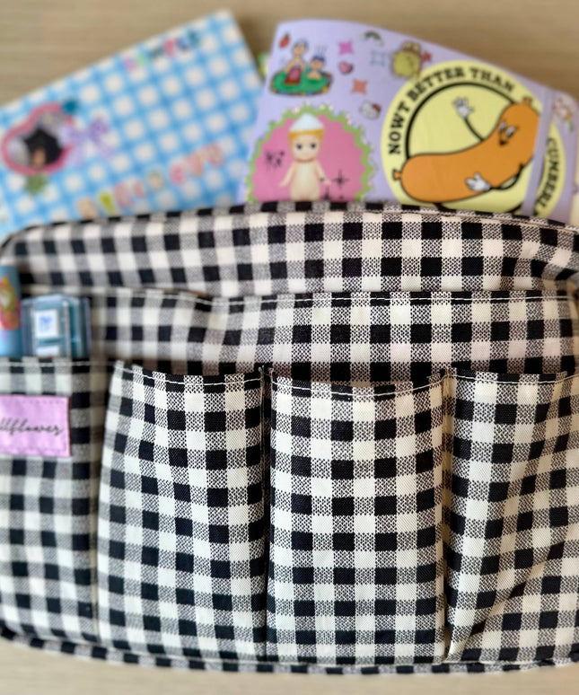 Gingham Journal Pouch | Journaling Veske
