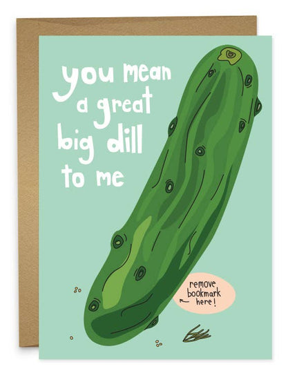 Bokmerke + Kort | Big Dill To Me Pickle