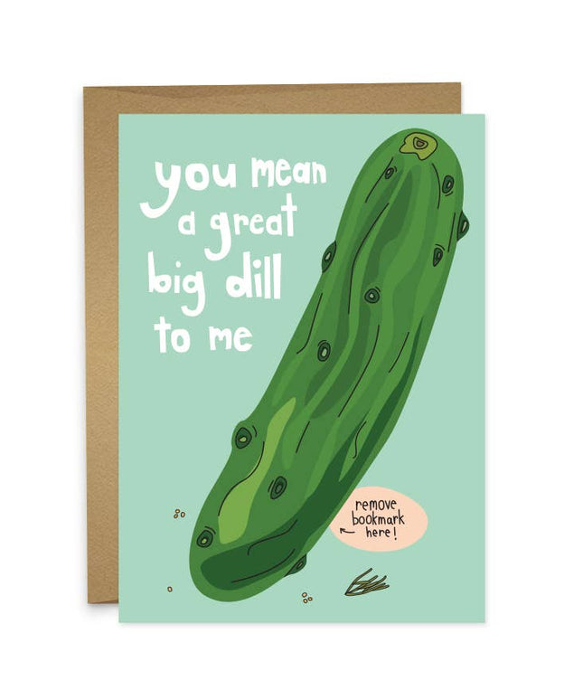 Bokmerke + Kort | Big Dill To Me Pickle