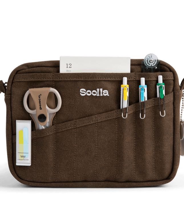 Forhåndsbestilling | Soolla® Studio Pouch, Coffee Bean | Hobbyveske