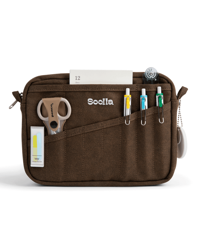 Forhåndsbestilling | Soolla® Studio Pouch, Coffee Bean | Hobbyveske