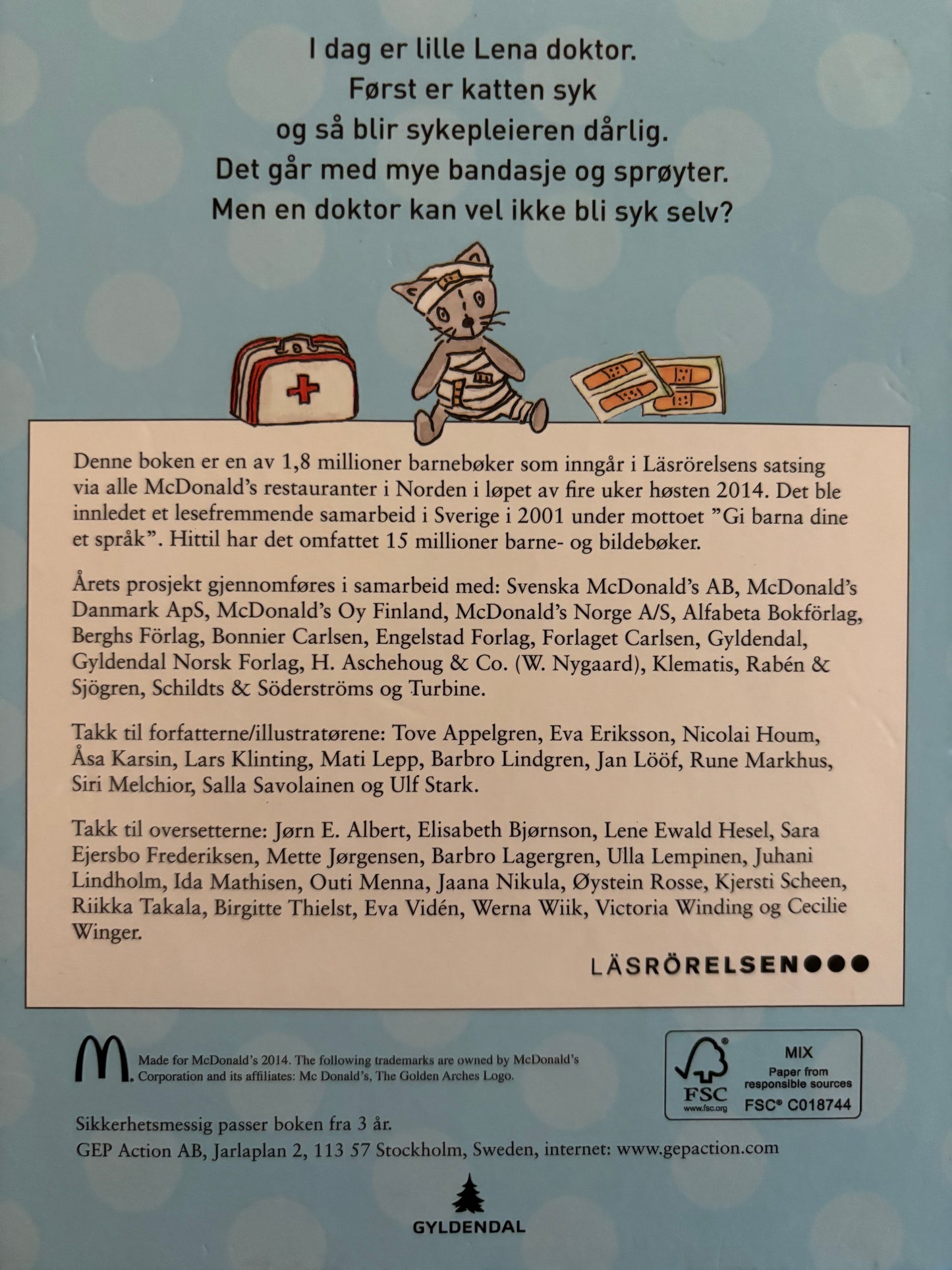 Karsin, Åsa: Lille Lena er doktor