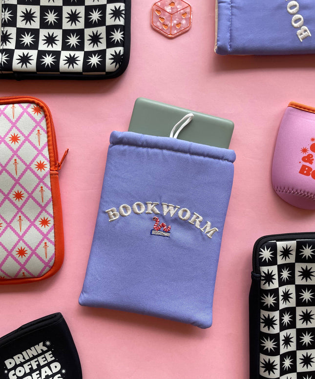Bookworm Brodert Bokomslag / Booksleeve