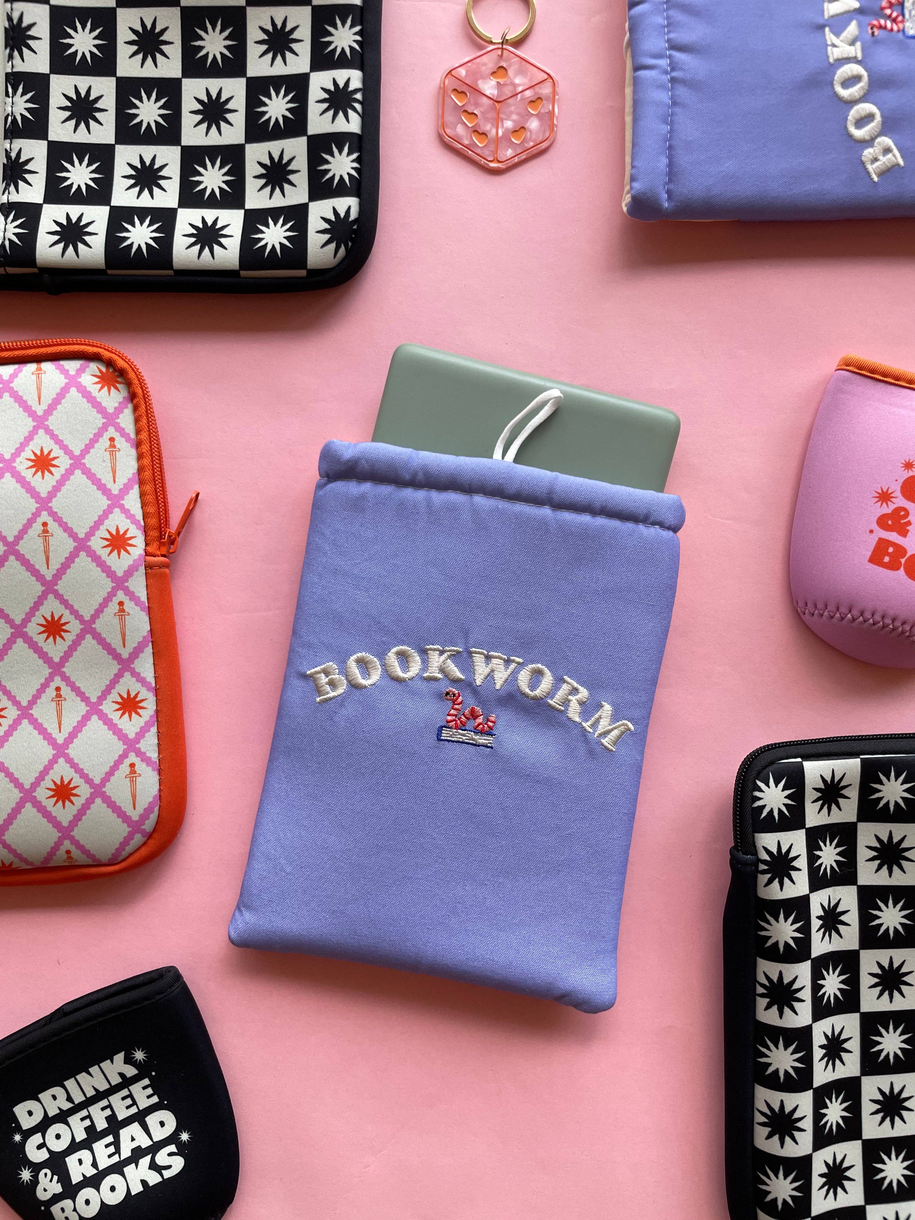 Bookworm Brodert Bokomslag / Booksleeve