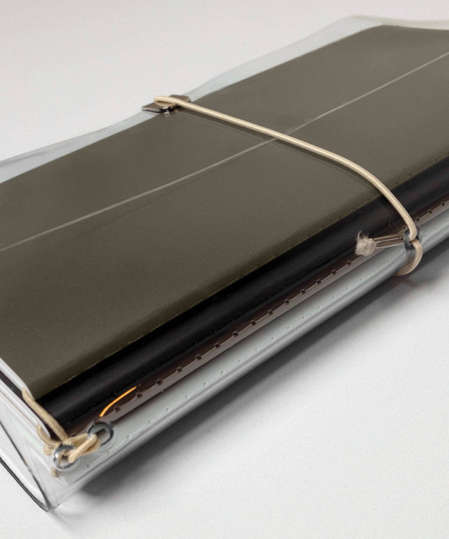 Forhåndsbestilling: Clear Vinyl Travel Notebook Cover | Gjennomsiktig Notatbok-cover | A5 Slim