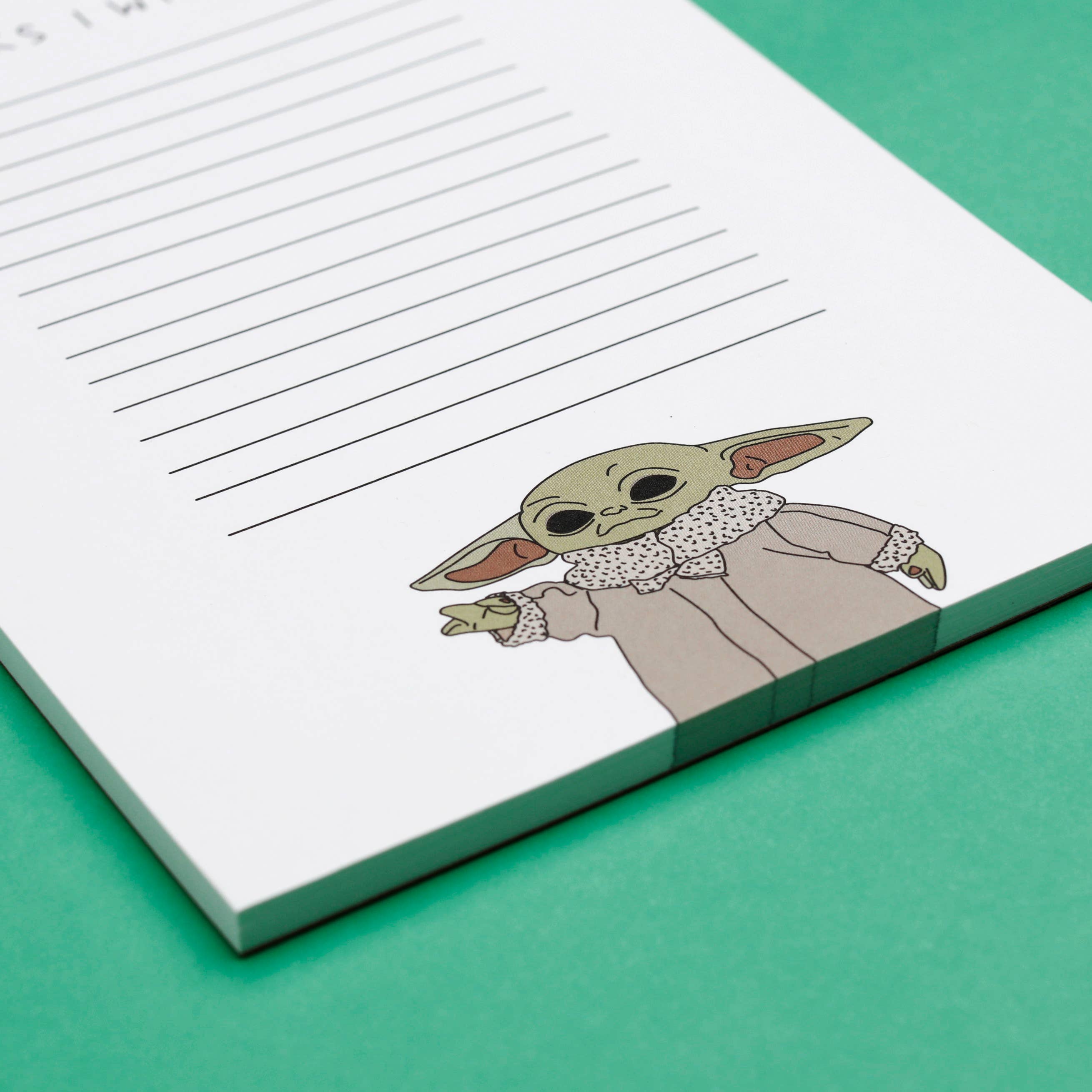 Snacks I Will Have - Grogu - Notatblokk