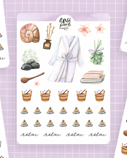 Klistremerkeark | Planlegging | Spa
