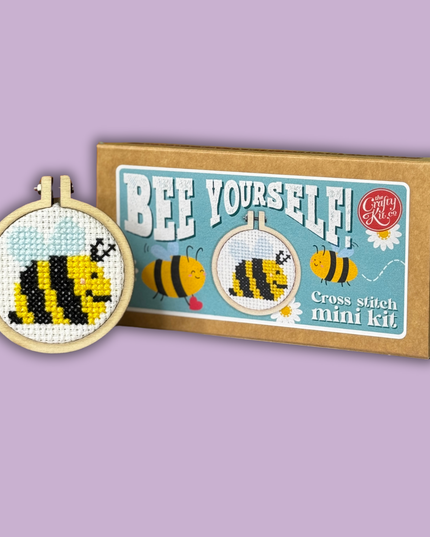 Bee Yourself! Mini Matchbox Broderingssett