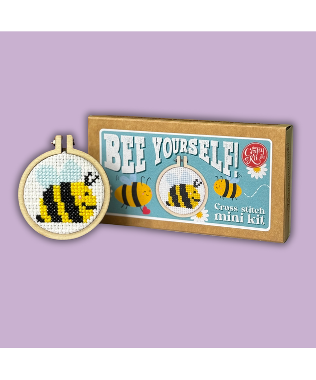 Bee Yourself! Mini Matchbox Broderingssett