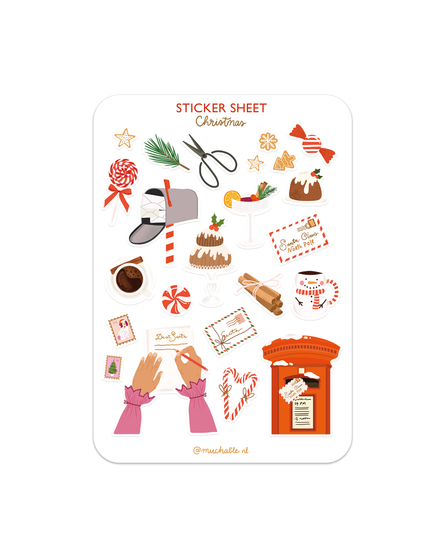 Klistremerkeark | Christmas/Holiday - Dear Santa | A6