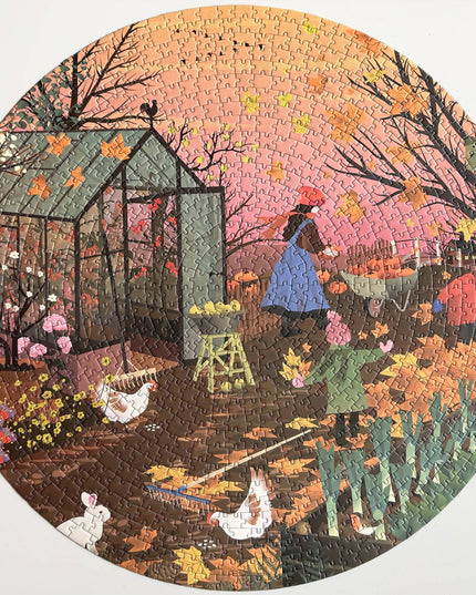 Rundt Puslespill | Autumn Feeling | 1000 Brikker