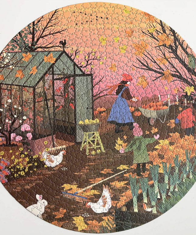 Rundt Puslespill | Autumn Feeling | 1000 Brikker