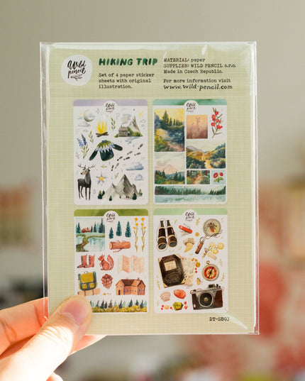 Klistremerkeark 4pk | Hiking Trip - Bundle