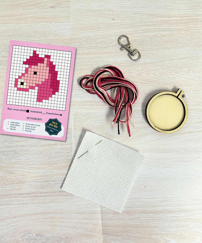 The Pink Pony Club (pony) Mini Matchbox Broderingssett