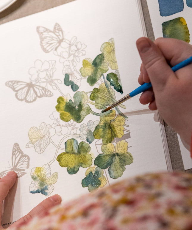 Watercolor Workbook: 30-Minute Beginner Projects | Akvarell Malebok for Voksne