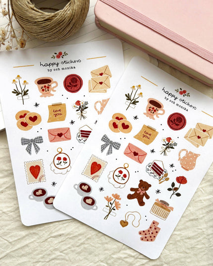 Klistremerkeark | Sweet Love | A6