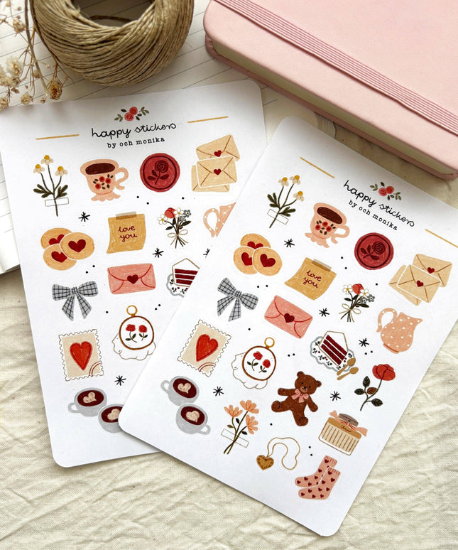 Klistremerkeark | Sweet Love | A6