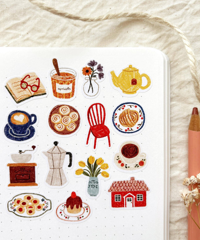 Klistremerkeark | Fika | A6