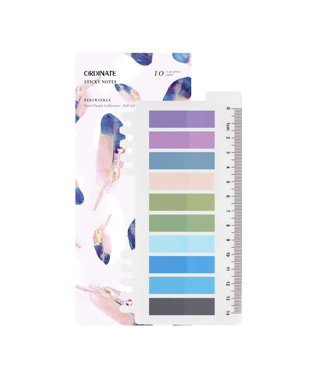 Periwinkle | Selvklebende notislapper | Gjennomskinnelige klistrelapper | Sidemarkører