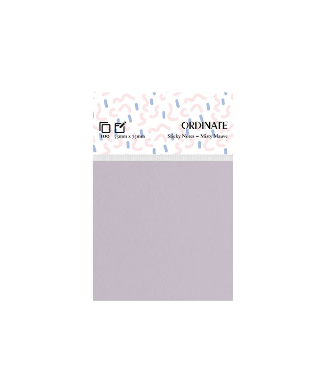 Misty Mauve Palette Collection Sticky Notes 75mm/100 ark