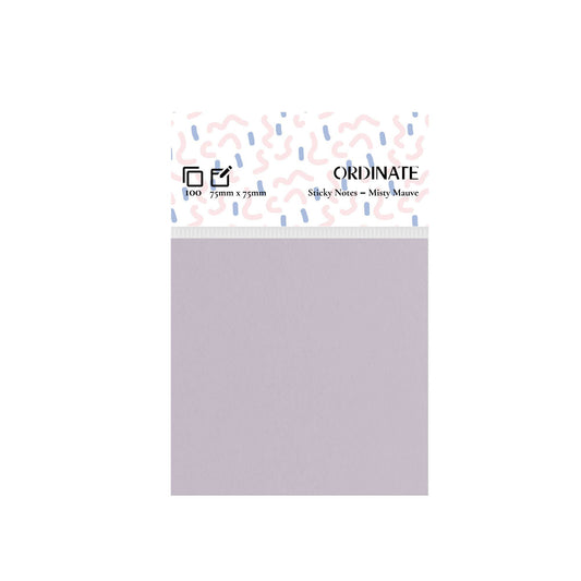 Misty Mauve Palette Collection Sticky Notes 75mm/100 ark
