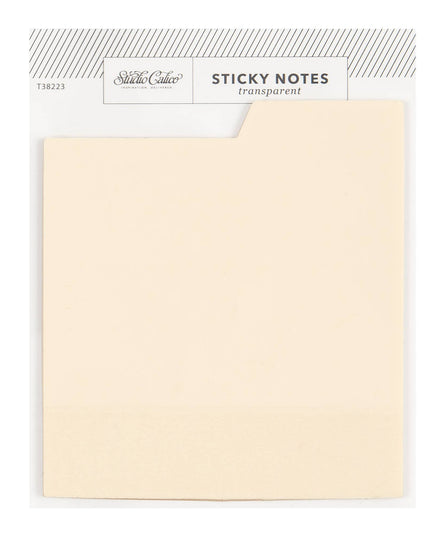 Forhåndsbestilling: Tabbed Transparent Sticky Notes | Cream