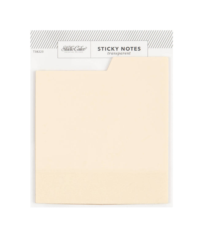Forhåndsbestilling: Tabbed Transparent Sticky Notes | Cream