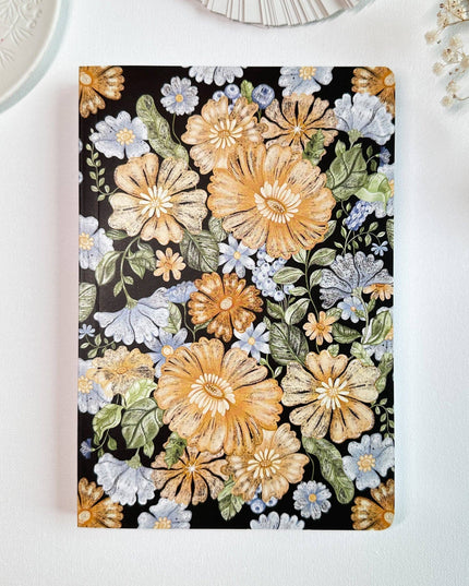 Dot Grid Notatbok | Dark Botanical