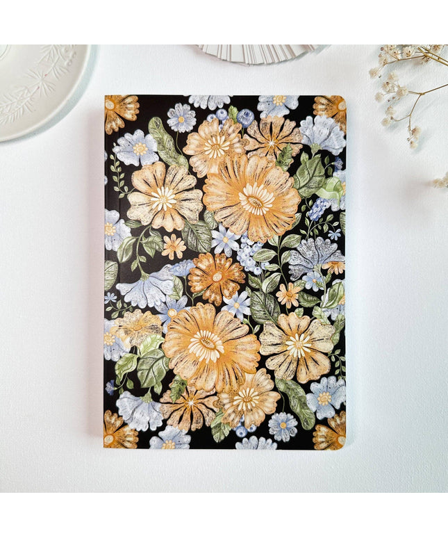 Dot Grid Notatbok | Dark Botanical