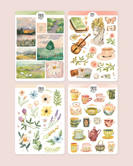 Klistremerkeark 4pk | Bundle — Pastel Dream
