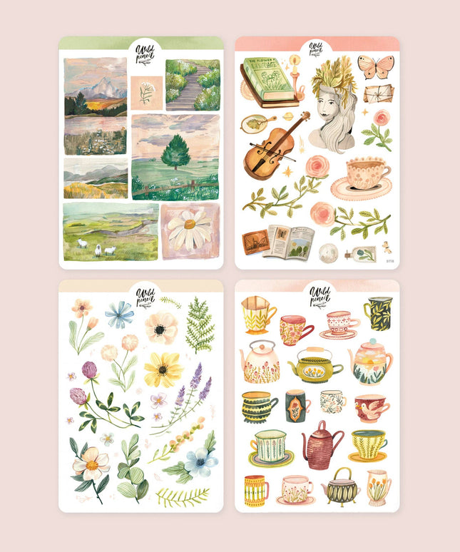 Klistremerkeark 4pk | Bundle — Pastel Dream