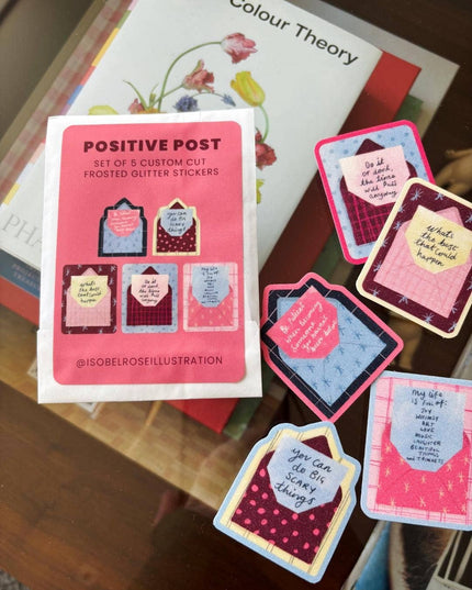 Vinyl Klistremerke Bundle | Positive Post | Frosted Glitter