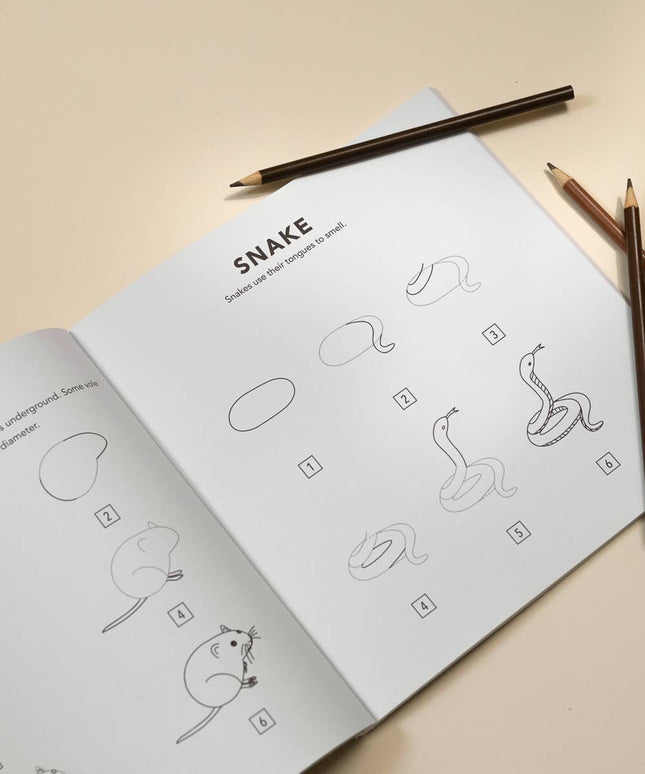 Mushrooms & Woodland Creatures: Kids How to Draw Book