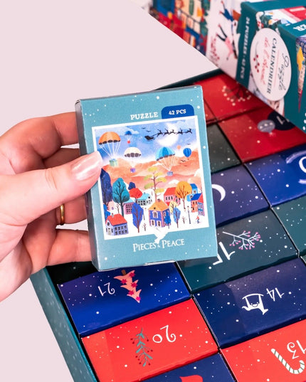 Forhåndsbestilling | Adventskalender | 24 Mini Puslespill
