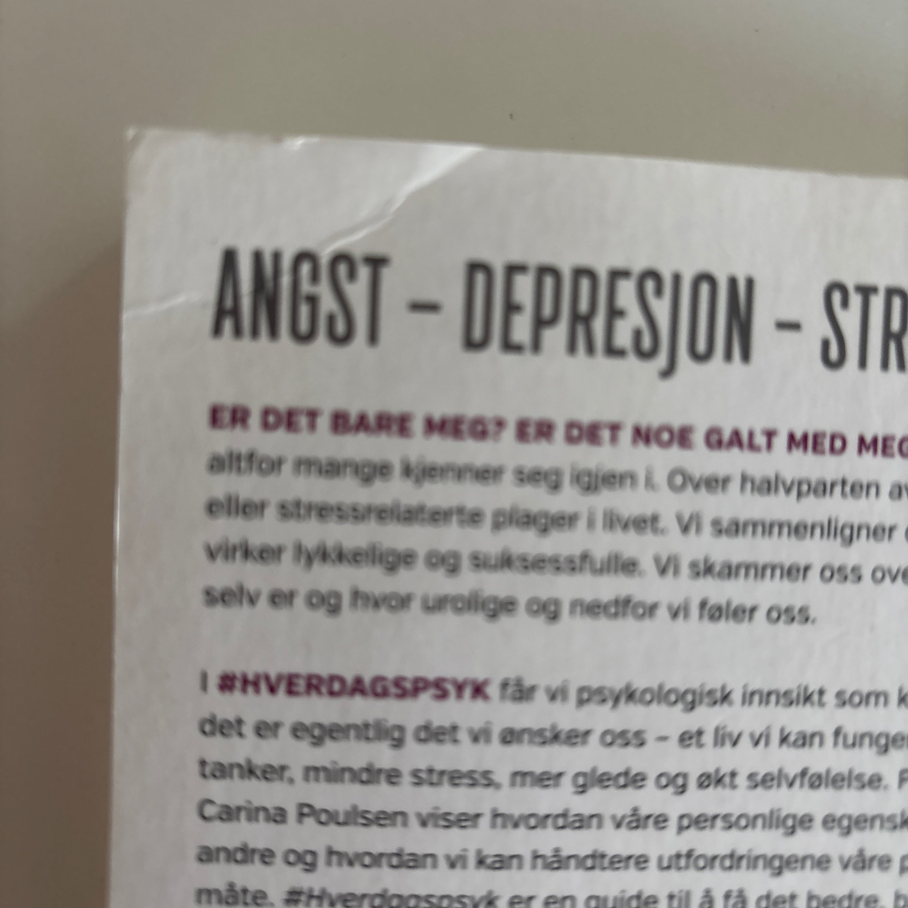 Egeland, Rebekka & Poulsen, Carina: Hverdagspsyk