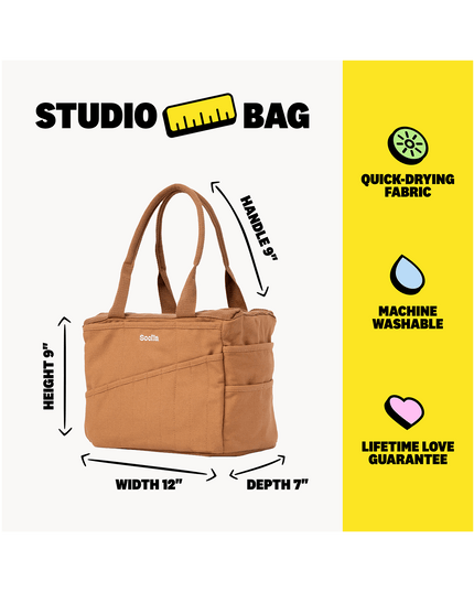 Forhåndsbestilling | Soolla Studio Artist Bag | Cinnamon | Hobbyveske | Veske for Kreative Prosjekter