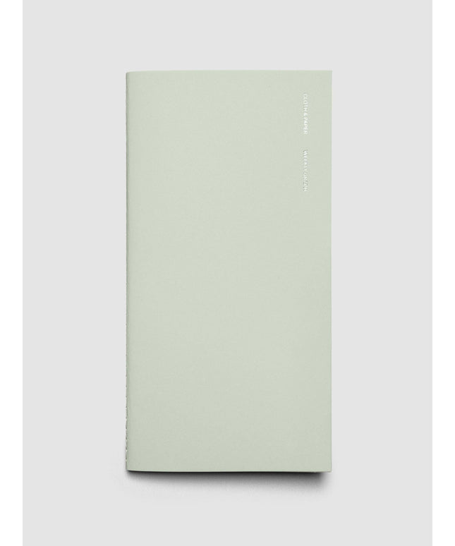 Forhåndsbestilling: Travel Notatbok | A5 Slim: Weekly Graph | Matcha