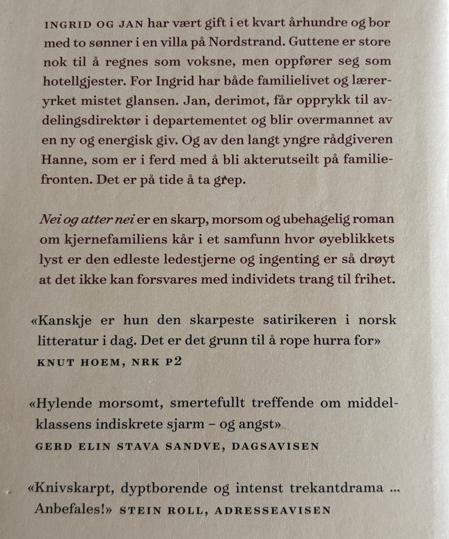 Lykke, Nina: Nei og atter nei