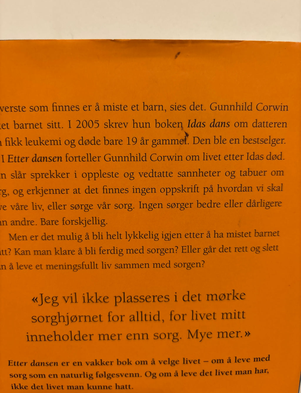 Corwin, Gunnhild: Etter dansen