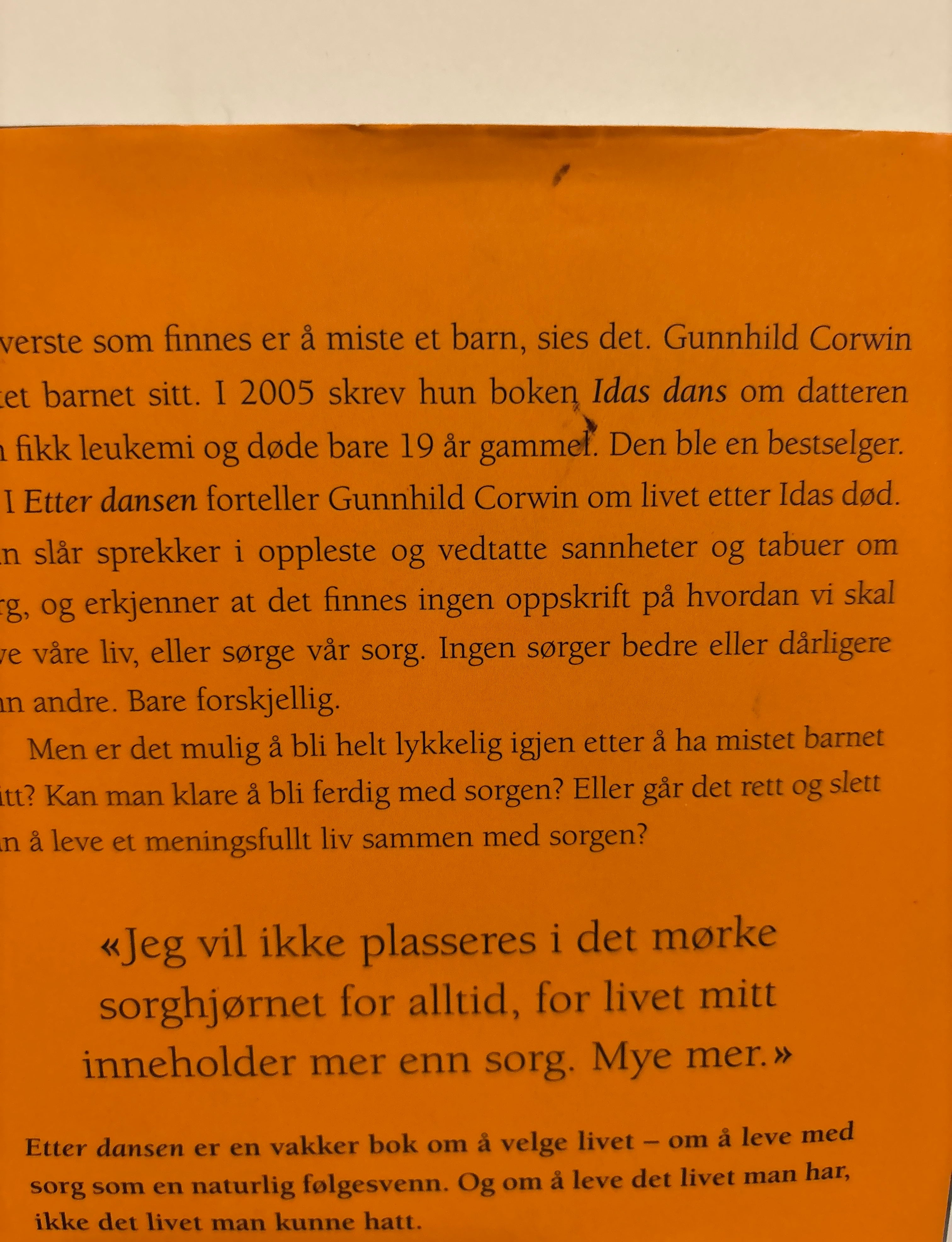 Corwin, Gunnhild: Etter dansen