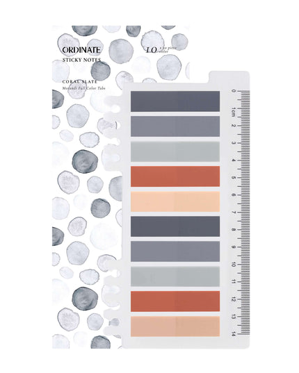 Coral Slate | adhesive strips | sticky notes | stationery