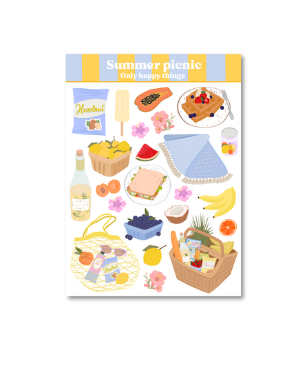 Klistremerkeark | Summer Picnic | A6