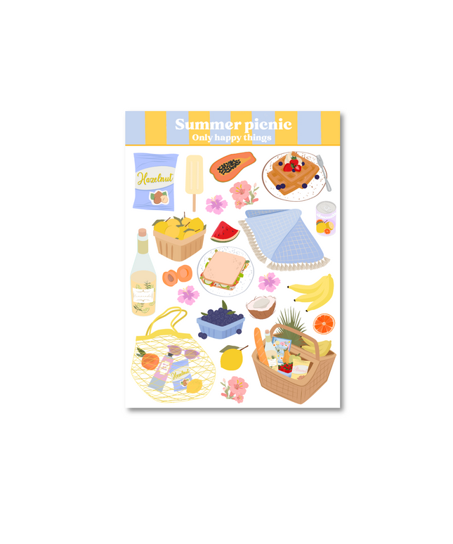 Klistremerkeark | Summer Picnic | A6