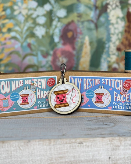 My Resting Stitch Face! Mini Matchbox Broderingssett
