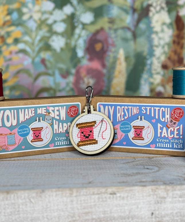 My Resting Stitch Face! Mini Matchbox Broderingssett